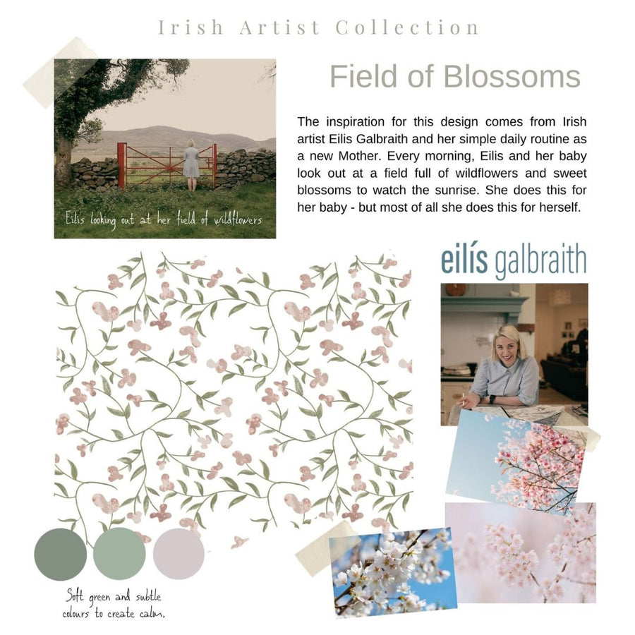 Das Schwangerschafts und Stillkissen (3-in-1) - Field of Blossoms